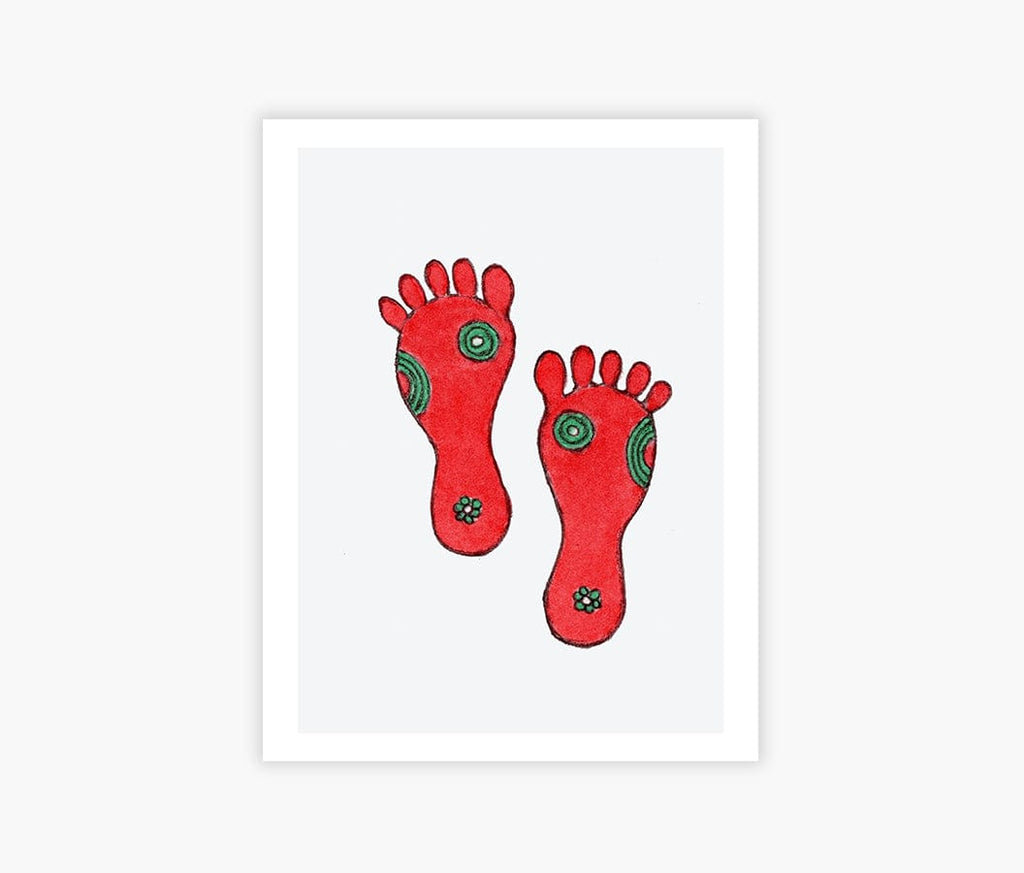 Kannika Art Laxmi Ji Foot Steps | Art Print
