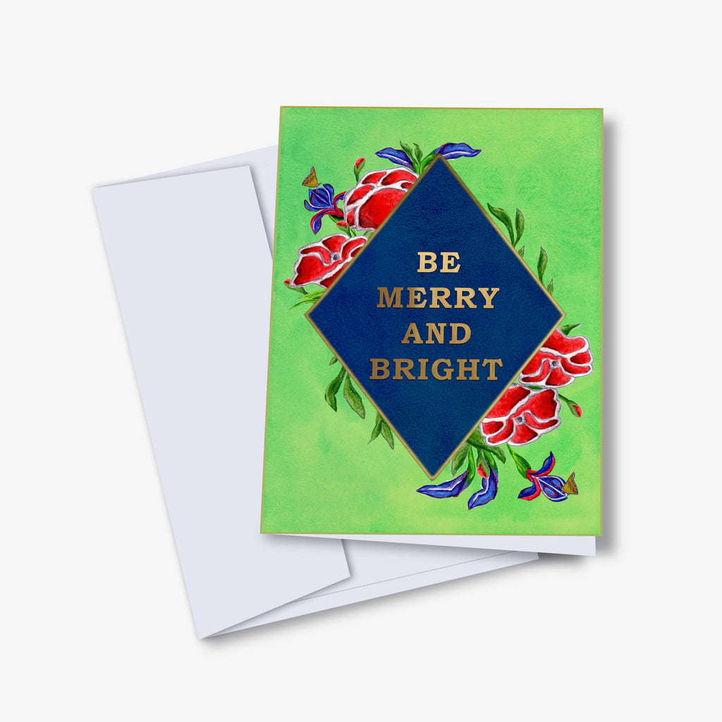 Kannika Art Greeting Card Be Merry and Bright Card | Greeting Card