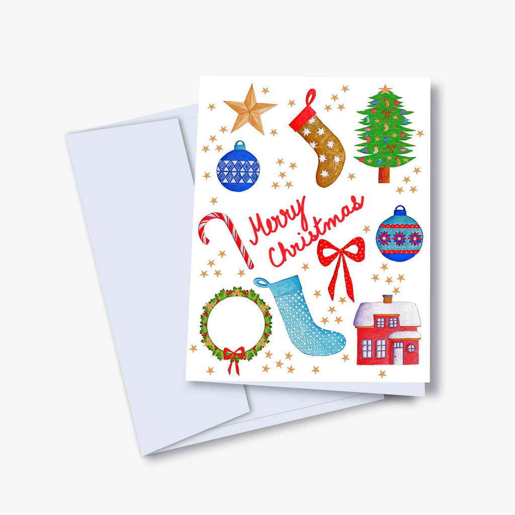 Kannika Art Greeting Card Favorite Holiday Things Card | Greeting Card