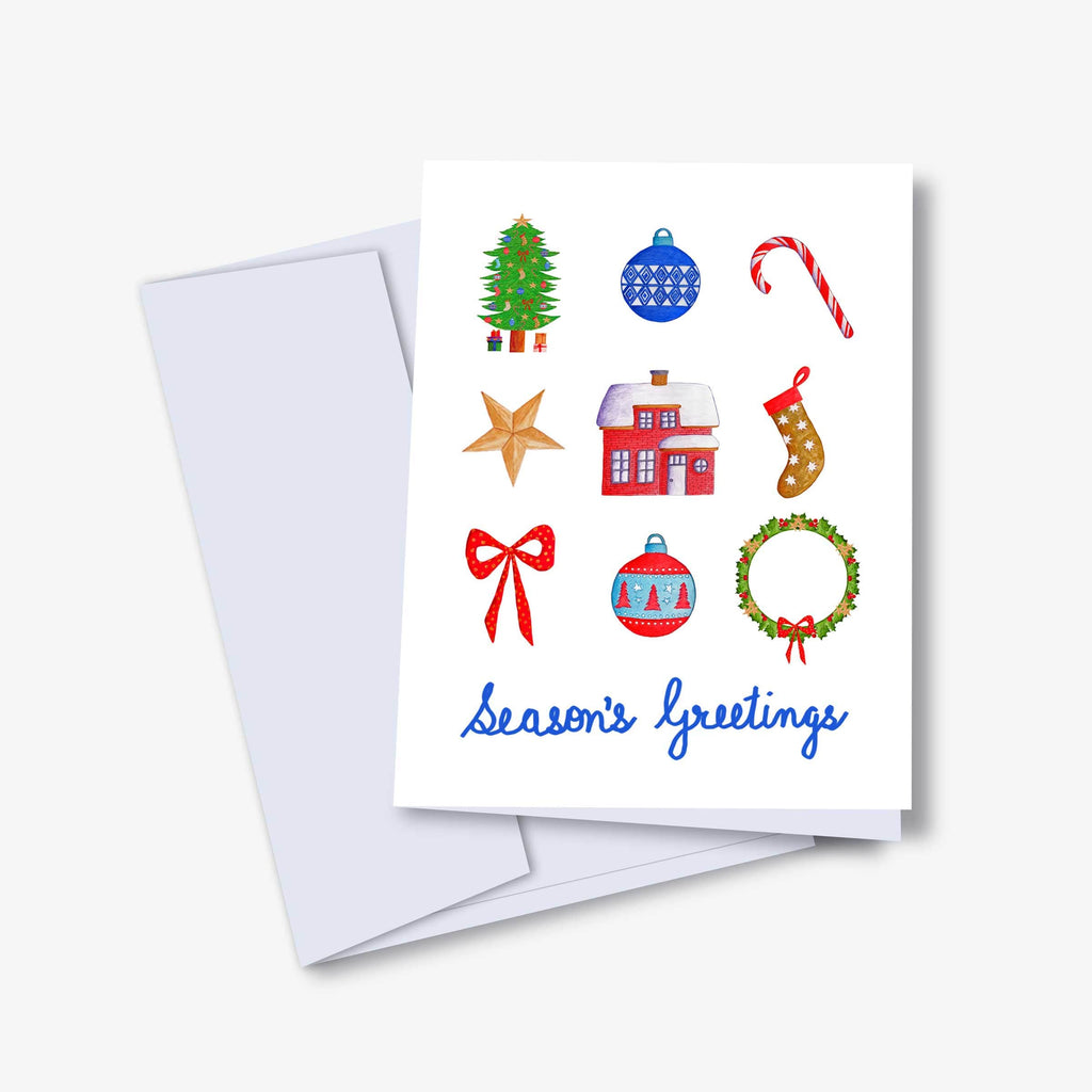 Kannika Art Greeting Card Seasons Greetings Card | Greeting Card